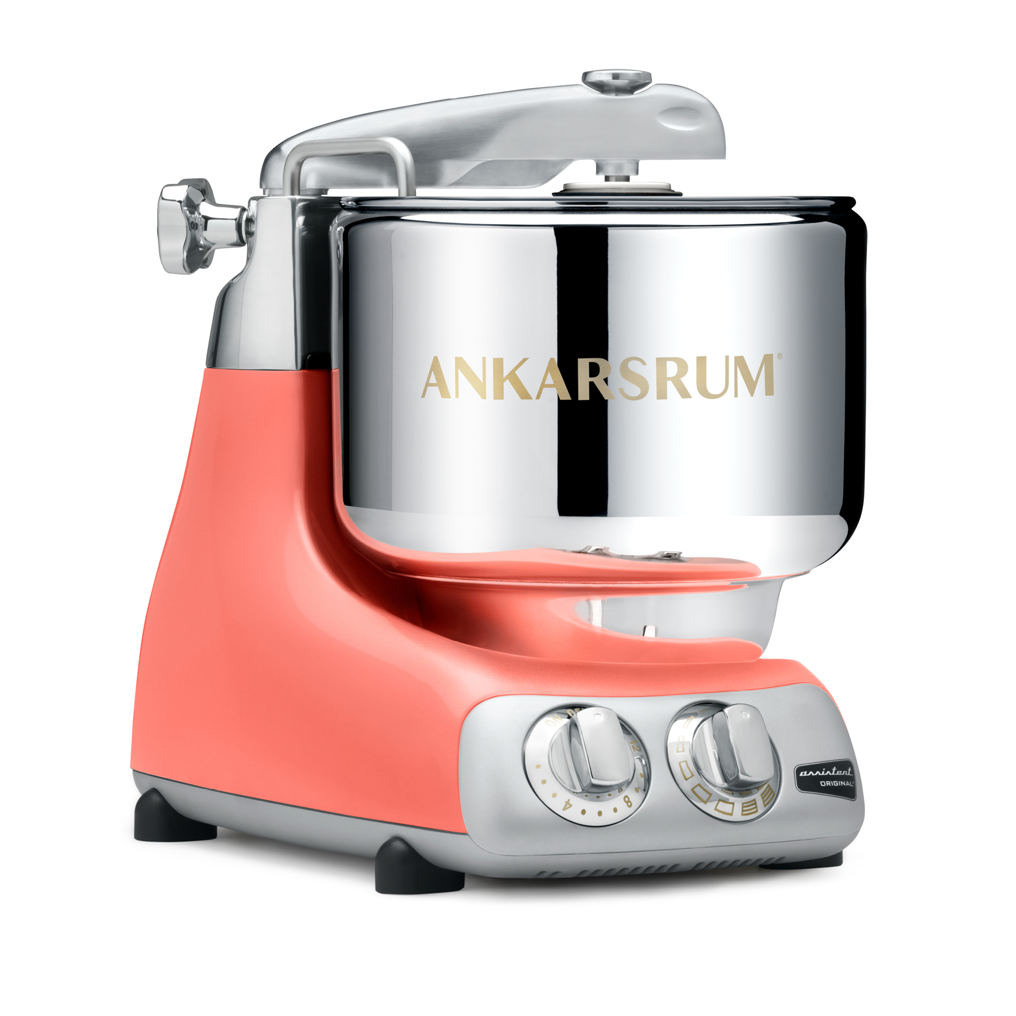 Visuel deRobot pâtissier Ankarsrum Assistent  - Nouveau Coloris - CORAL CRUSH Robot pâtissier multifonction - pétrin
