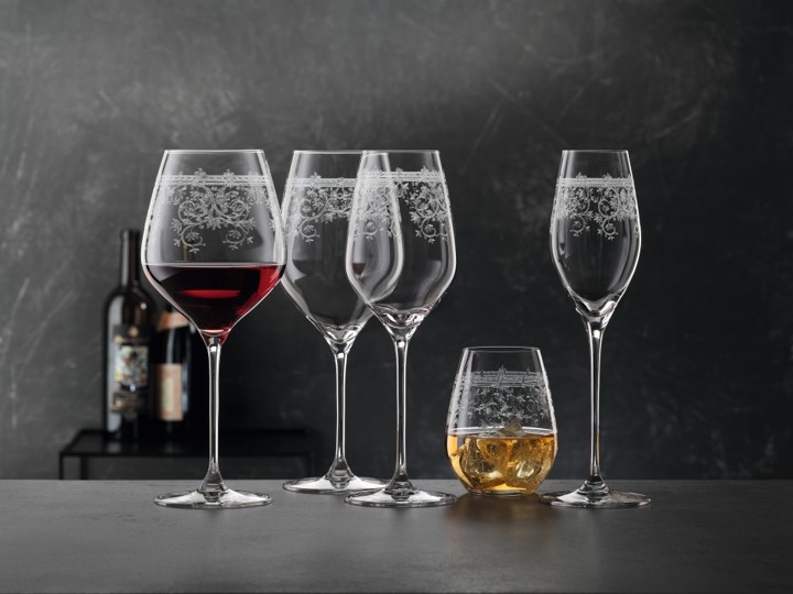 Collection ARABESQUECoffret de 2 verres à vin / gobelets à eau en cristal sans plomb - ARABESQUE
