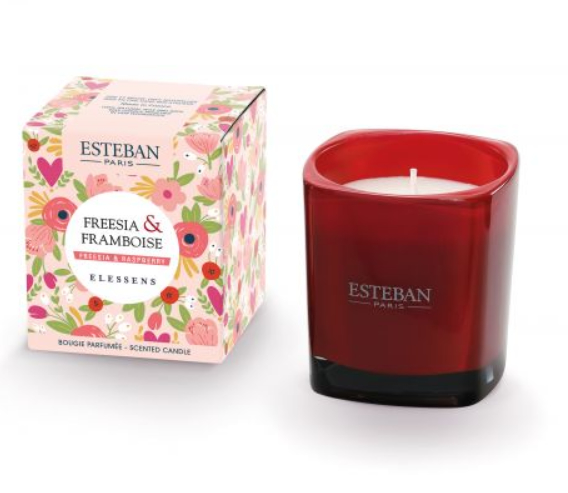 Bougie Parfumée Elessens "Freesia & Framboise"