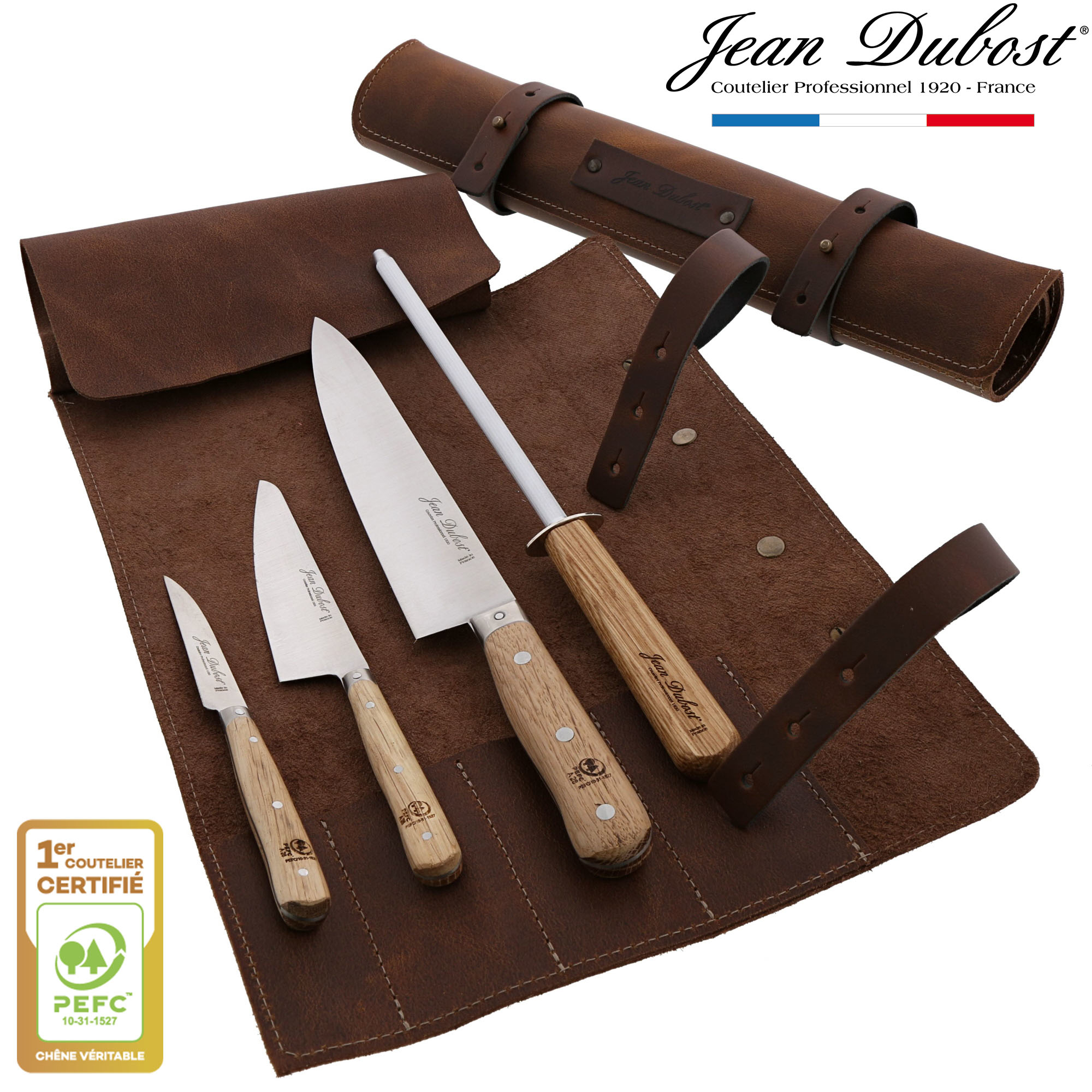 Sacoche du cuisinier Jean Dubost - Collection 1920 chene certifié PEFC (Programme for the Endorsement of Forest Certification)