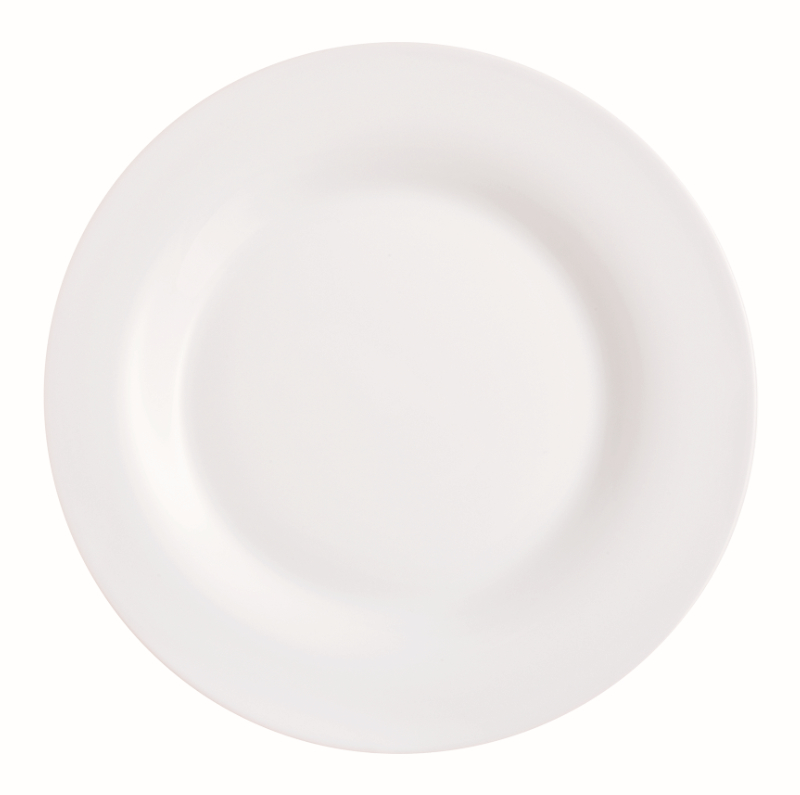 Assiette "Vidiris" blanc "la preuve par le verre"