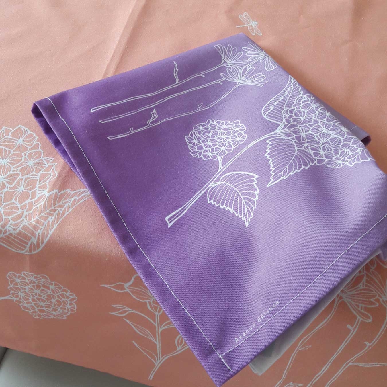 Serviette de table imprimé floral - 2021