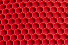 Dessous de plat en silicone avec structure alvéolée, carré, 1085 - ACCESSOIRES