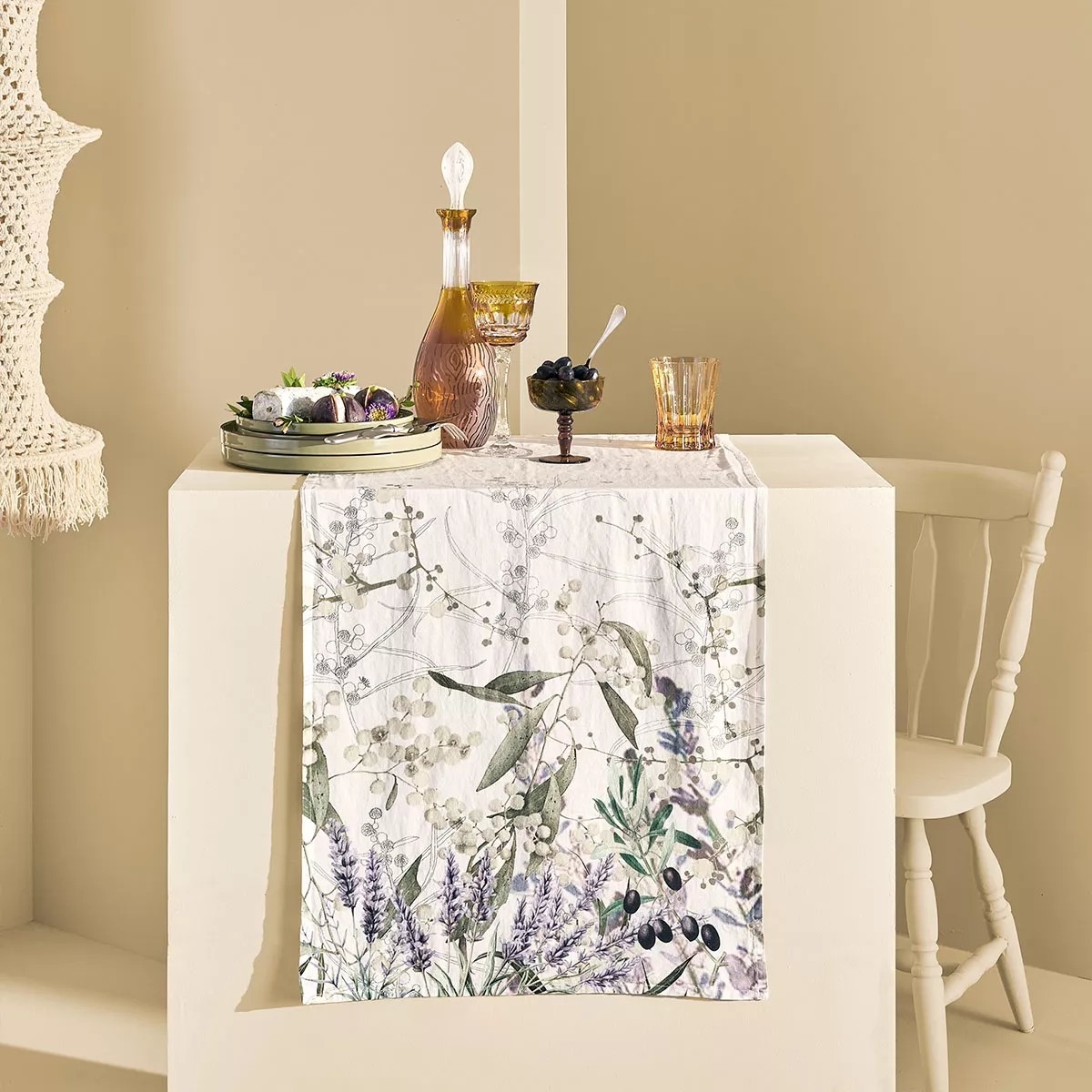 Chemin de table Parfum de lavande - Printemps - Été 2025