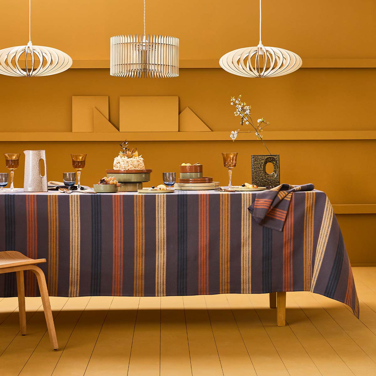 Nappe Mille bambous onyx - Automne - Hiver 2025