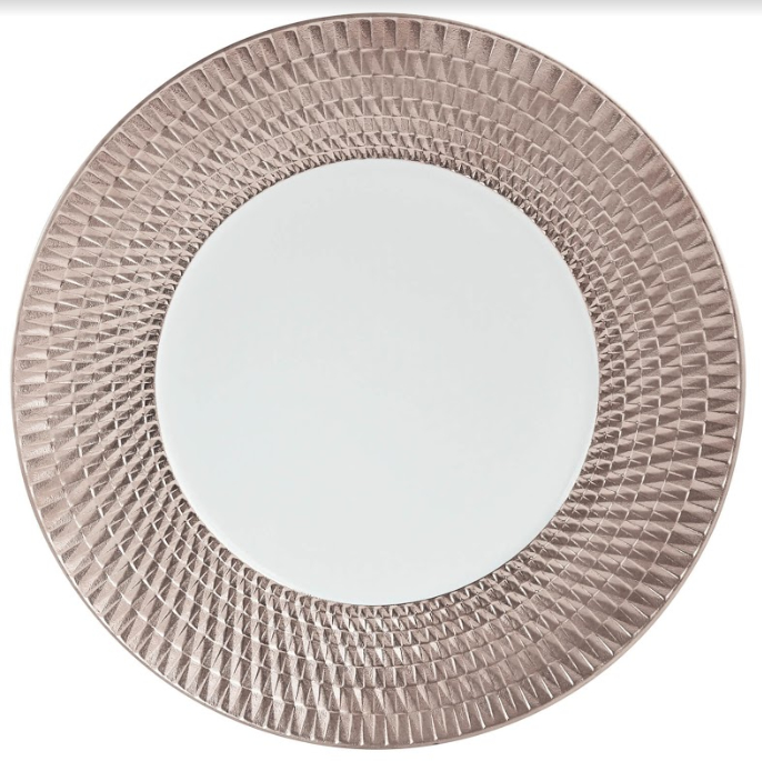 Assiette "Twist Platine" 27cm