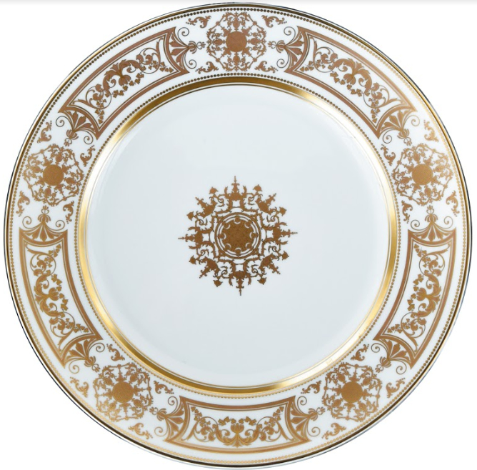 Assiette "Aux Rois Or" 26cm