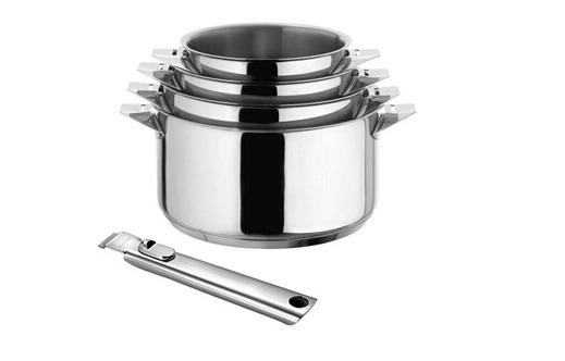 Eclipse : Série de 4 casseroles inox