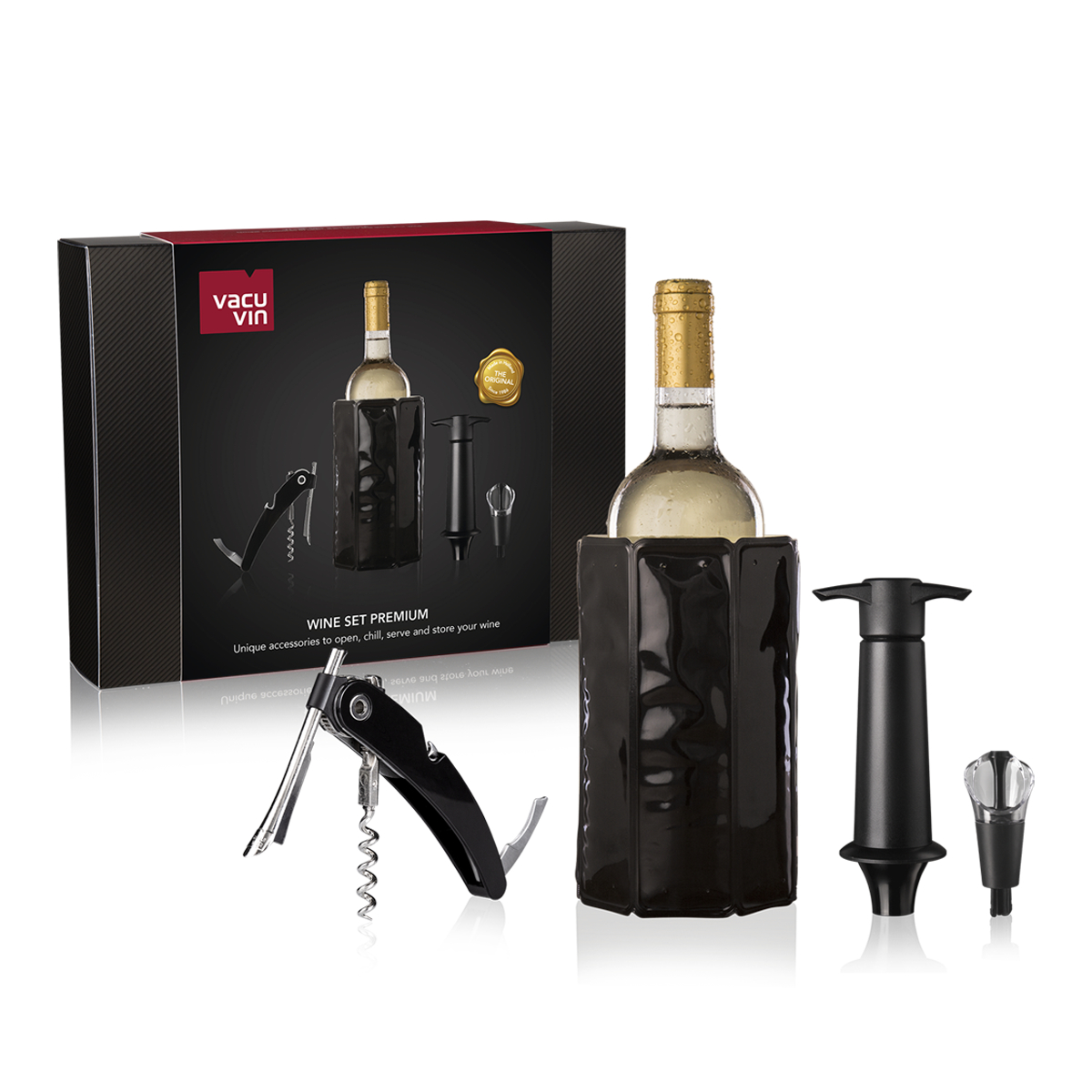 Wine Set Premium (4 pcs), Gift Box - Coffrets cadeaux vin