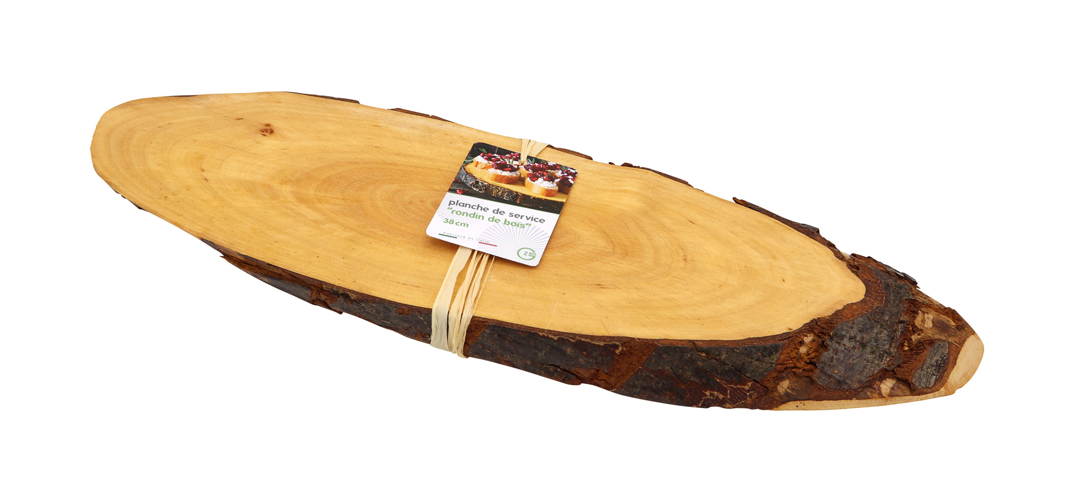 Planche de service "Rondin de bois" 38 cm