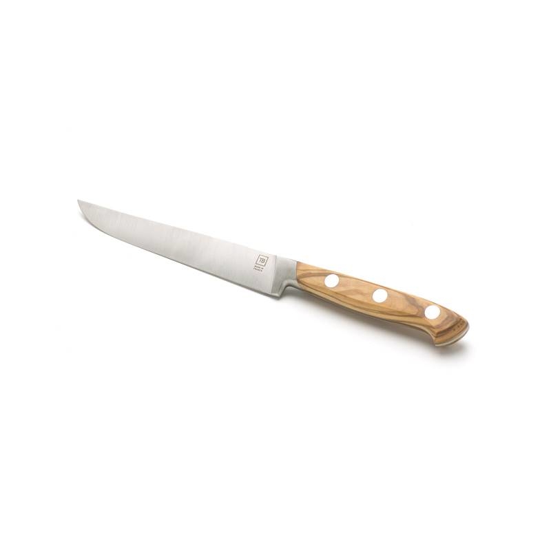 Couteau à steak Forgé Traditionnel 12 cm – Manche en bois d'olivier
