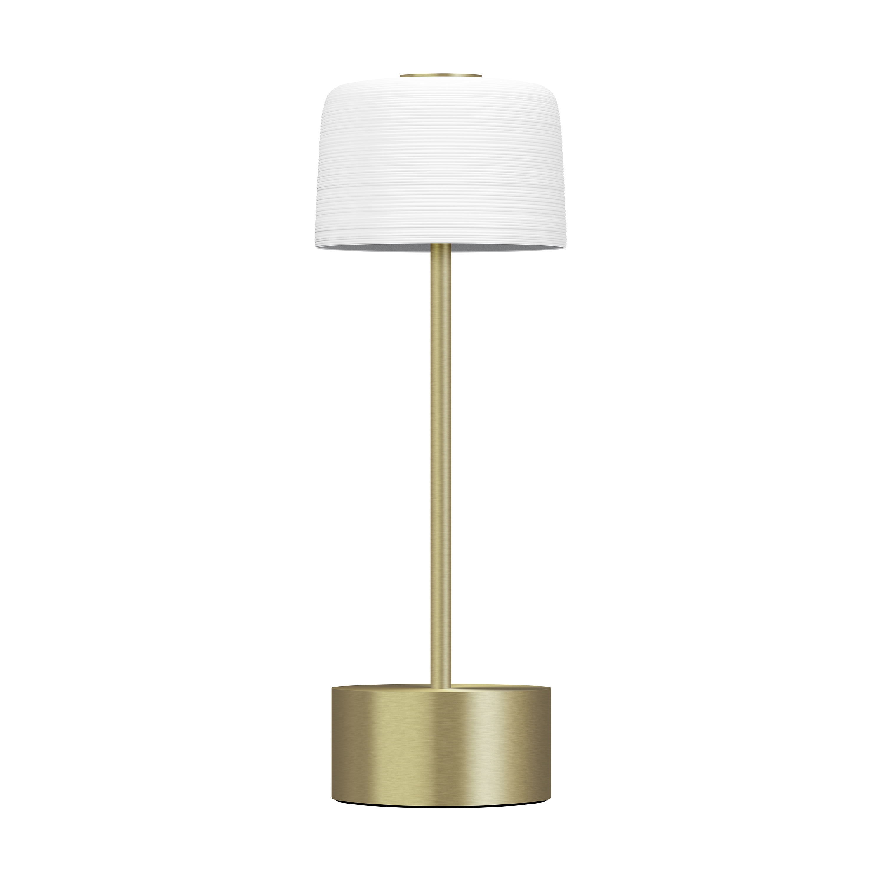 Lampe sur Pied dorée - Hémisphère Blanc