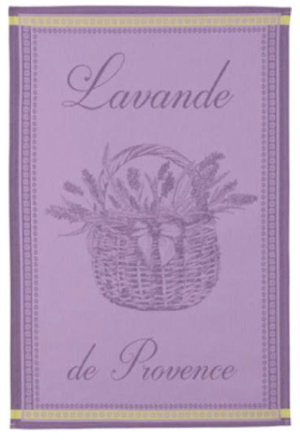 Torchon "Panier de lavande"