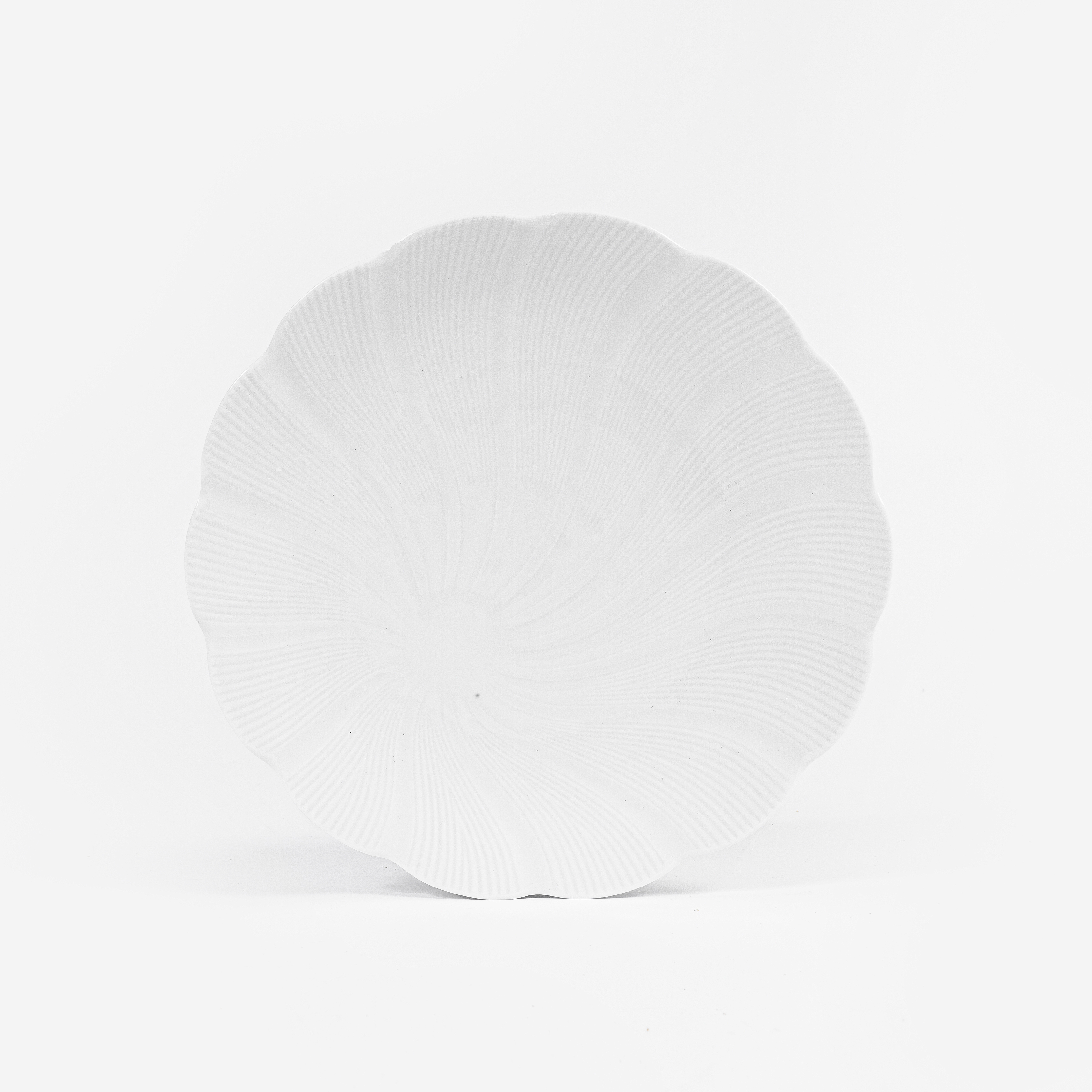 L'assiette plate en porcelaine Blanche - Tahiti
