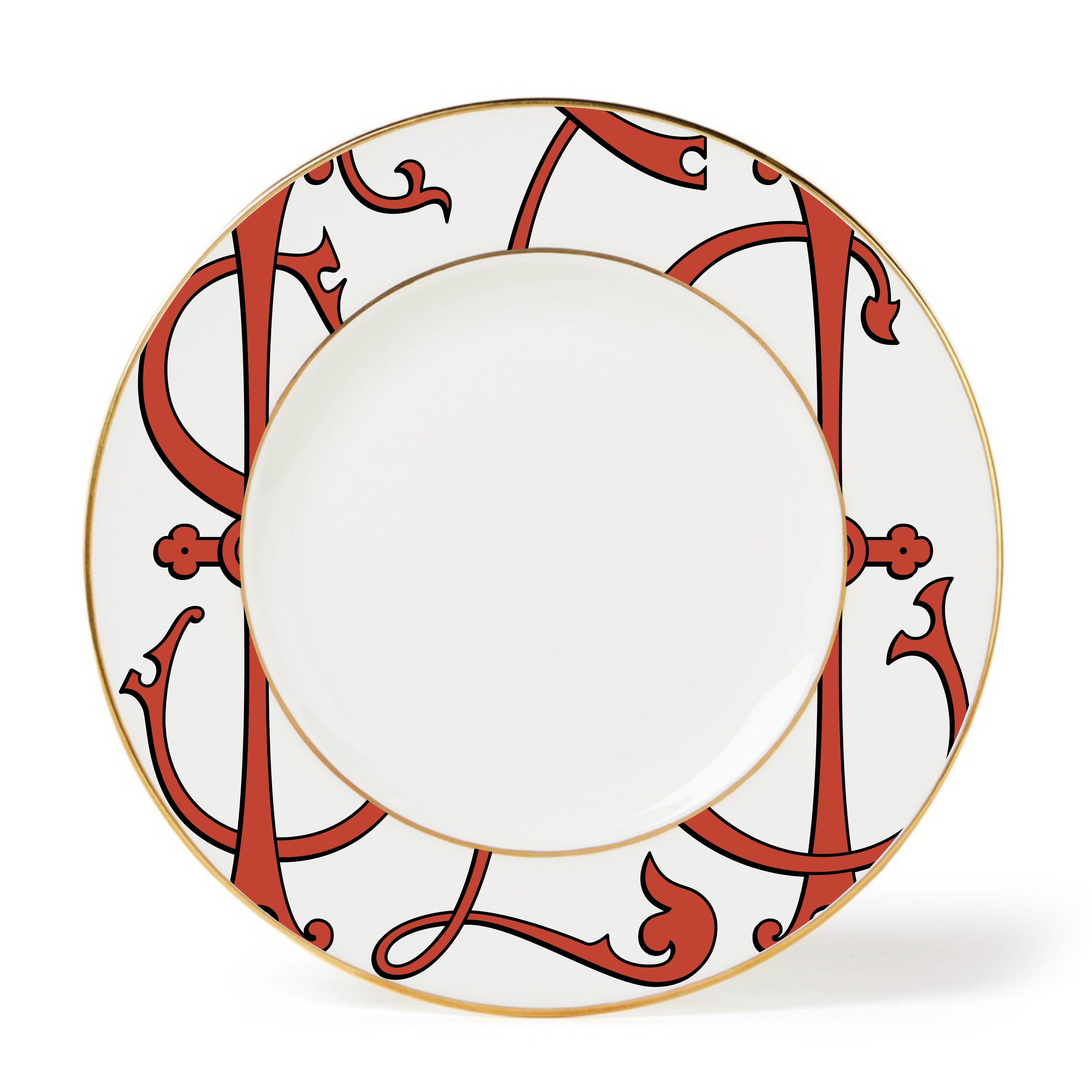 Assiette à dîner 27 cm en porcelaine de Limoges - Collection Hostel - Hostel