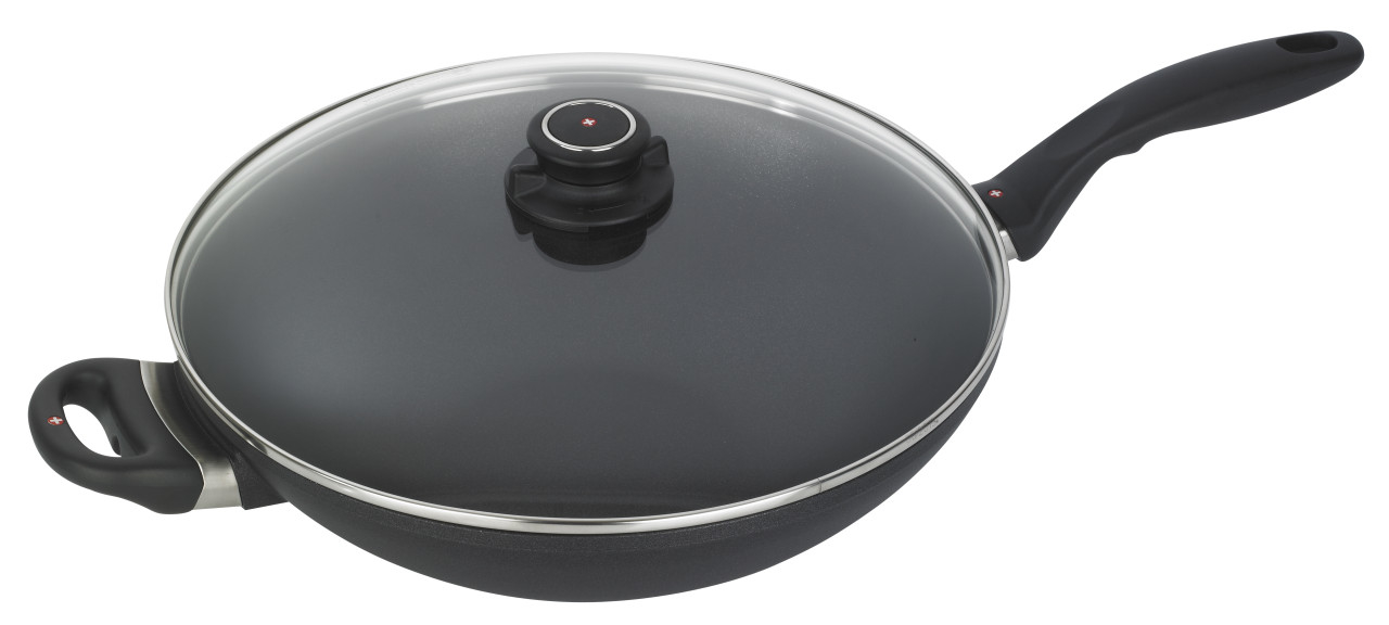 WOK AVEC COUVERCLE INDUCTION SWISS DIAMOND XD 32CM