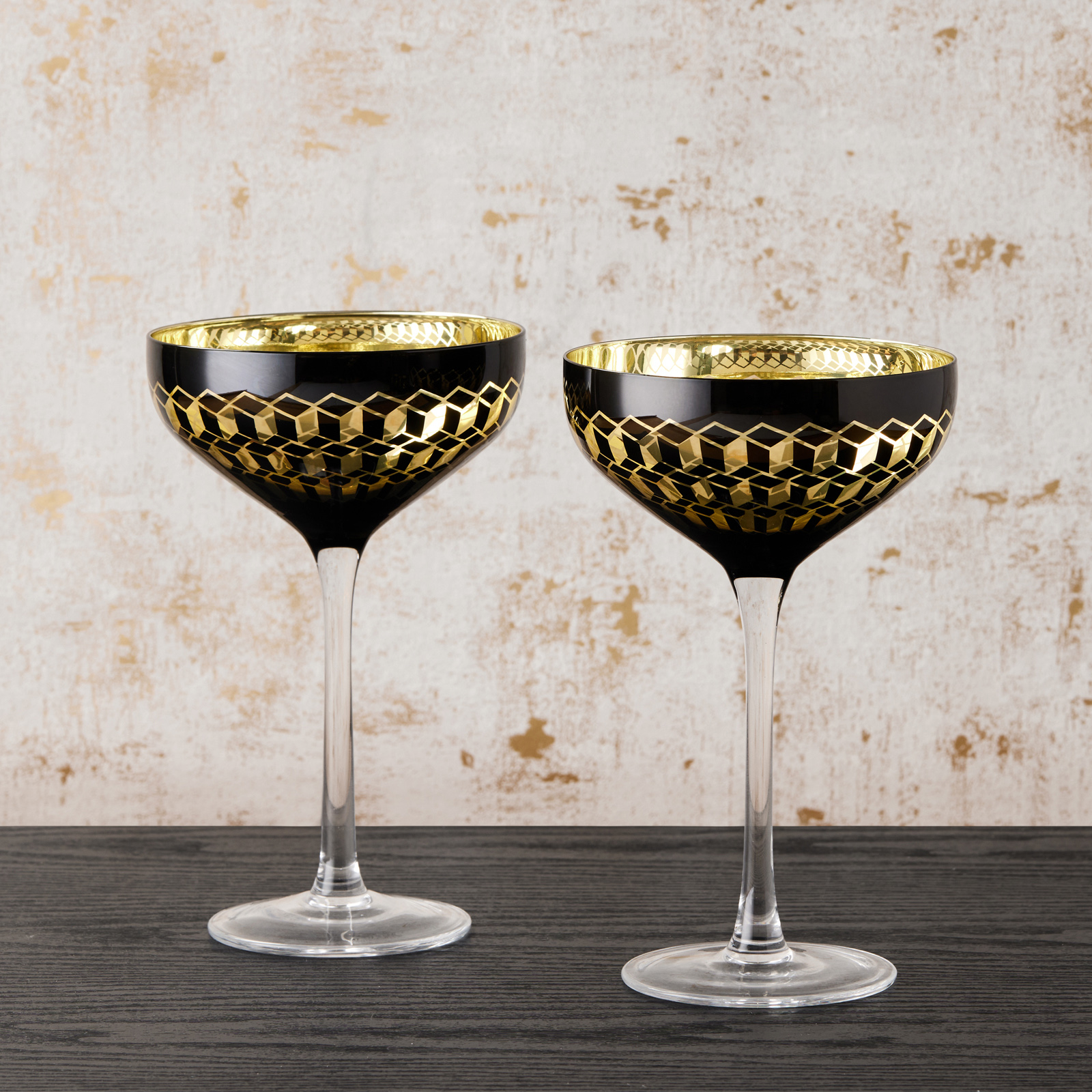 Lot de 2 coupes à champagne by Artland - Cubic