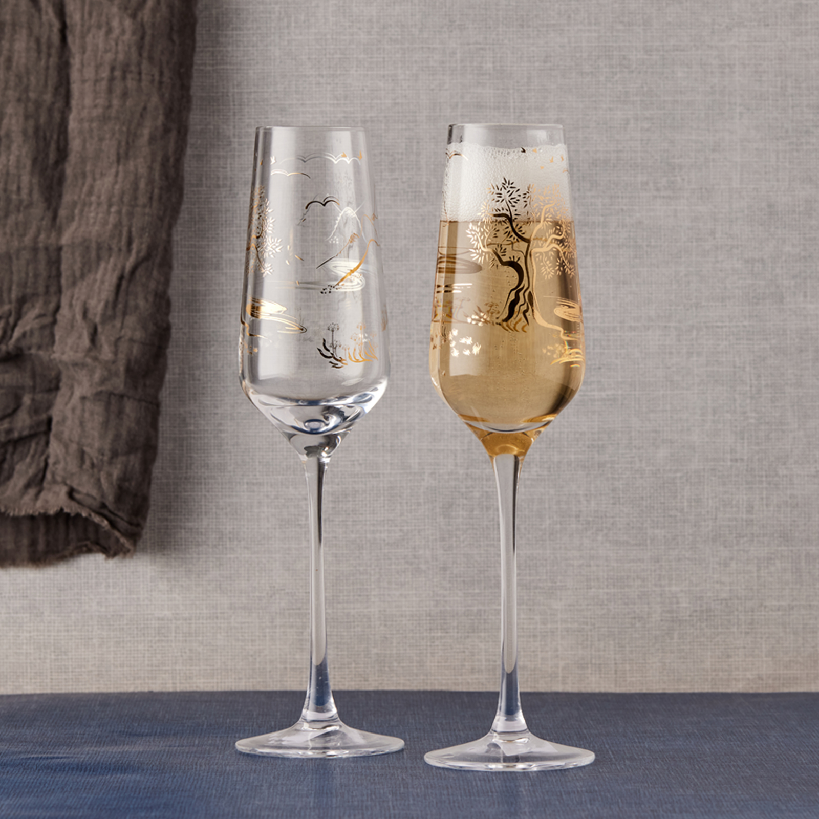 Lot de 2 flutes à champagne by Anton Studio Designs - Skye