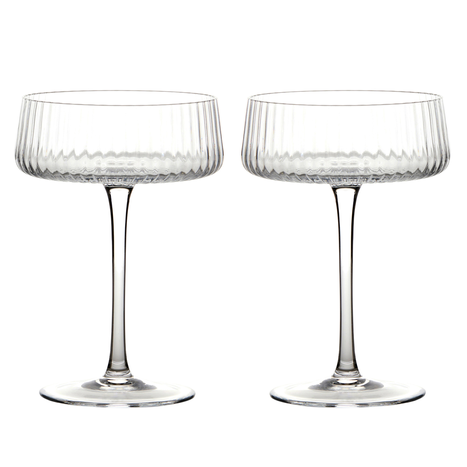 Empire Clear - Coupes à champagne, Set 2 - Anton Studio Designs