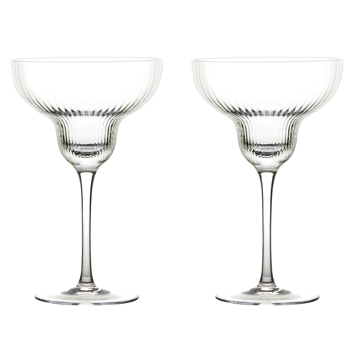 Empire Clear - Verres à margarita, Set 2 - Anton Studio Designs