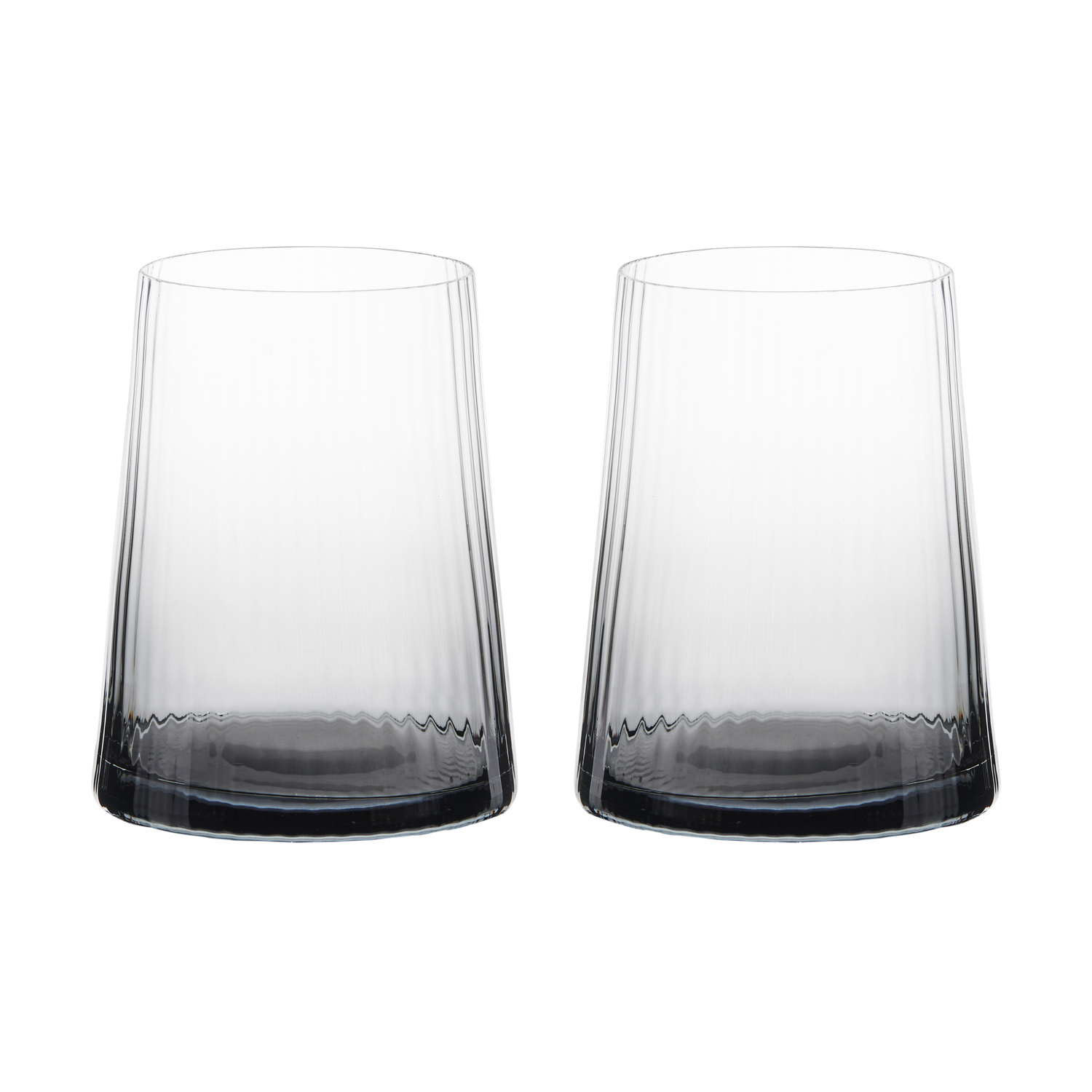 Empire Amber & Smoke - Verres old-fashioned Fumée, Set 2 - Anton Studio Designs