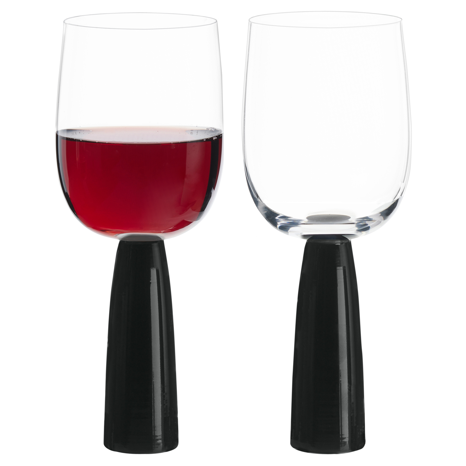 Oslo - Verres à vin Noir, Set 2 - Anton Studio Designs