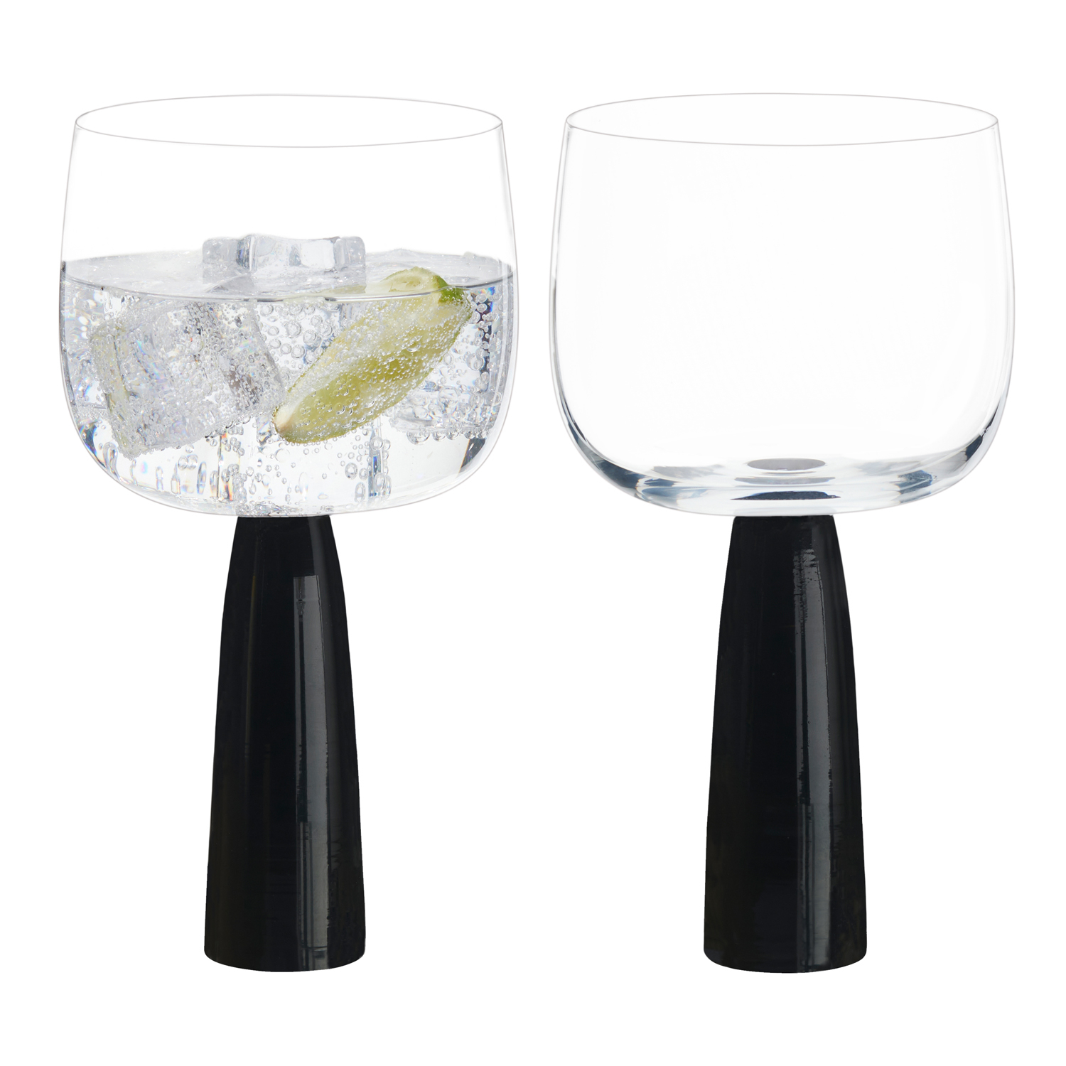 Oslo - Verres à gin Noir, Set 2 - Anton Studio Designs