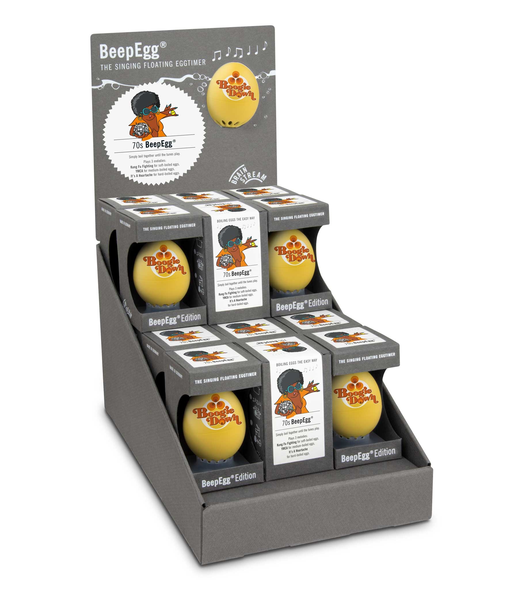 BeepEgg® Chansons des Années 70 - Display 18 pièces - Brainstream